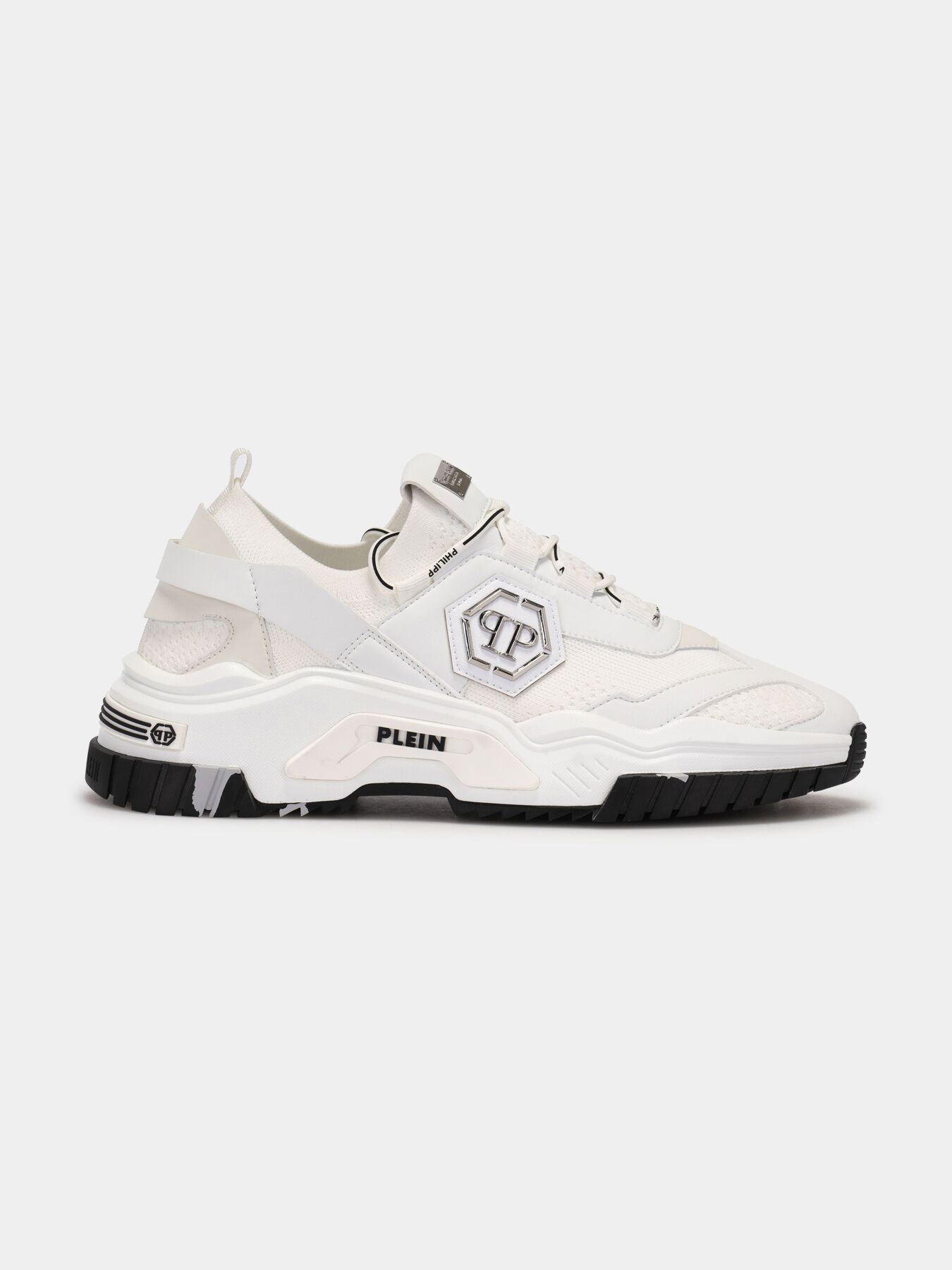 Unisex sneakers with metal logo detail brand PHILIPP PLEIN