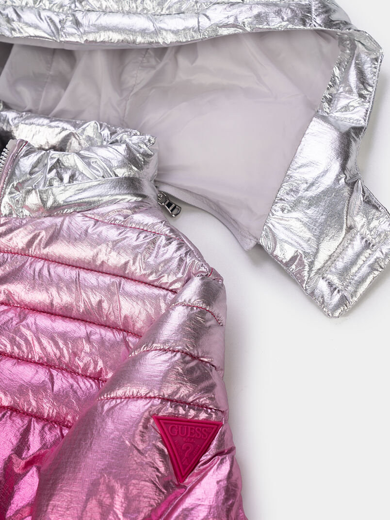 Padded jacket with ombre effect - 3