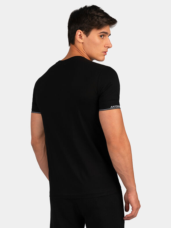 Black T-shirt with logo - 4