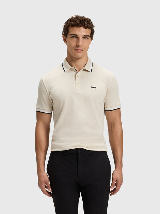 PADDY short sleeved polo shirt in ecru - 1