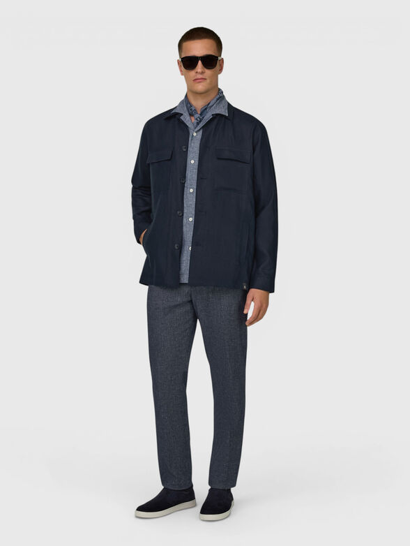 Linen shirt with pockets - 2