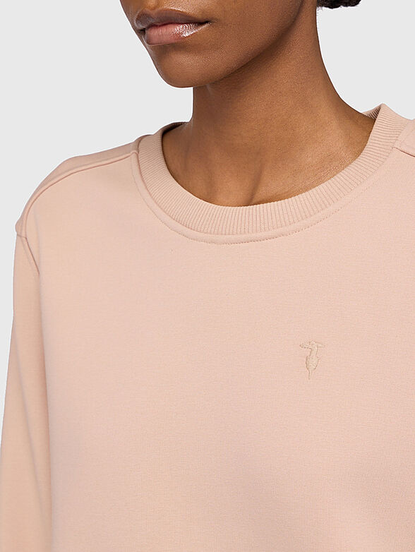 Black cotton sweatshirt - 4