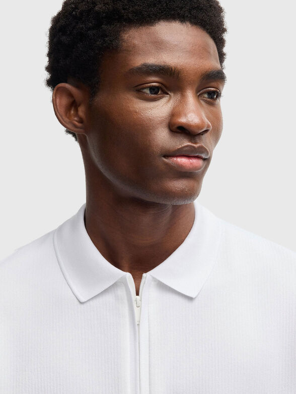 Short sleeve polo shirt with zip - 4