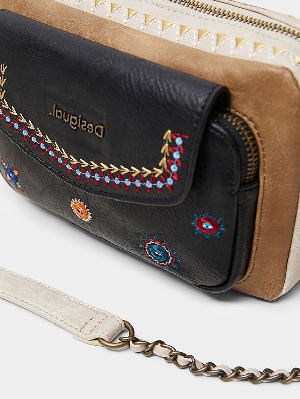 Crossbody bag with embroideries - 5
