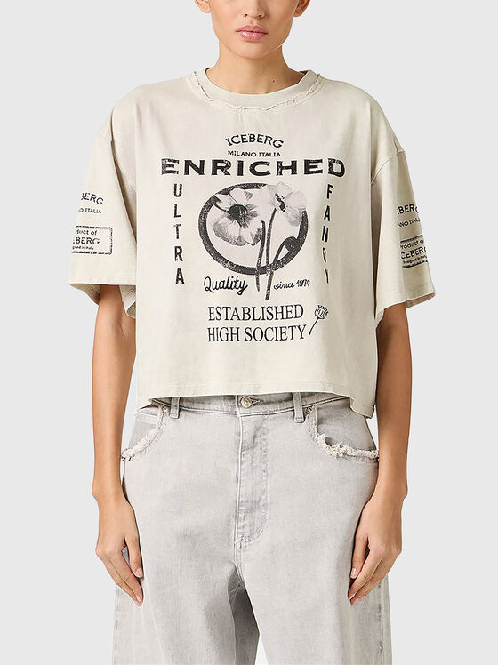 Short cotton T-shirt - 1