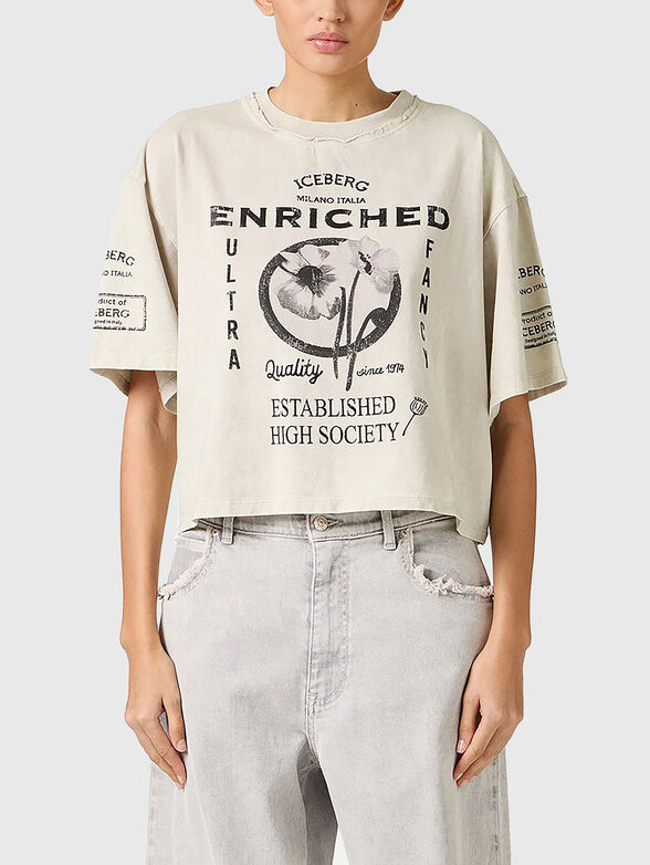 Short cotton T-shirt - 1