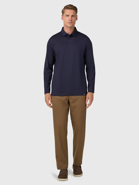 Cotton and silk polo shirt - 2