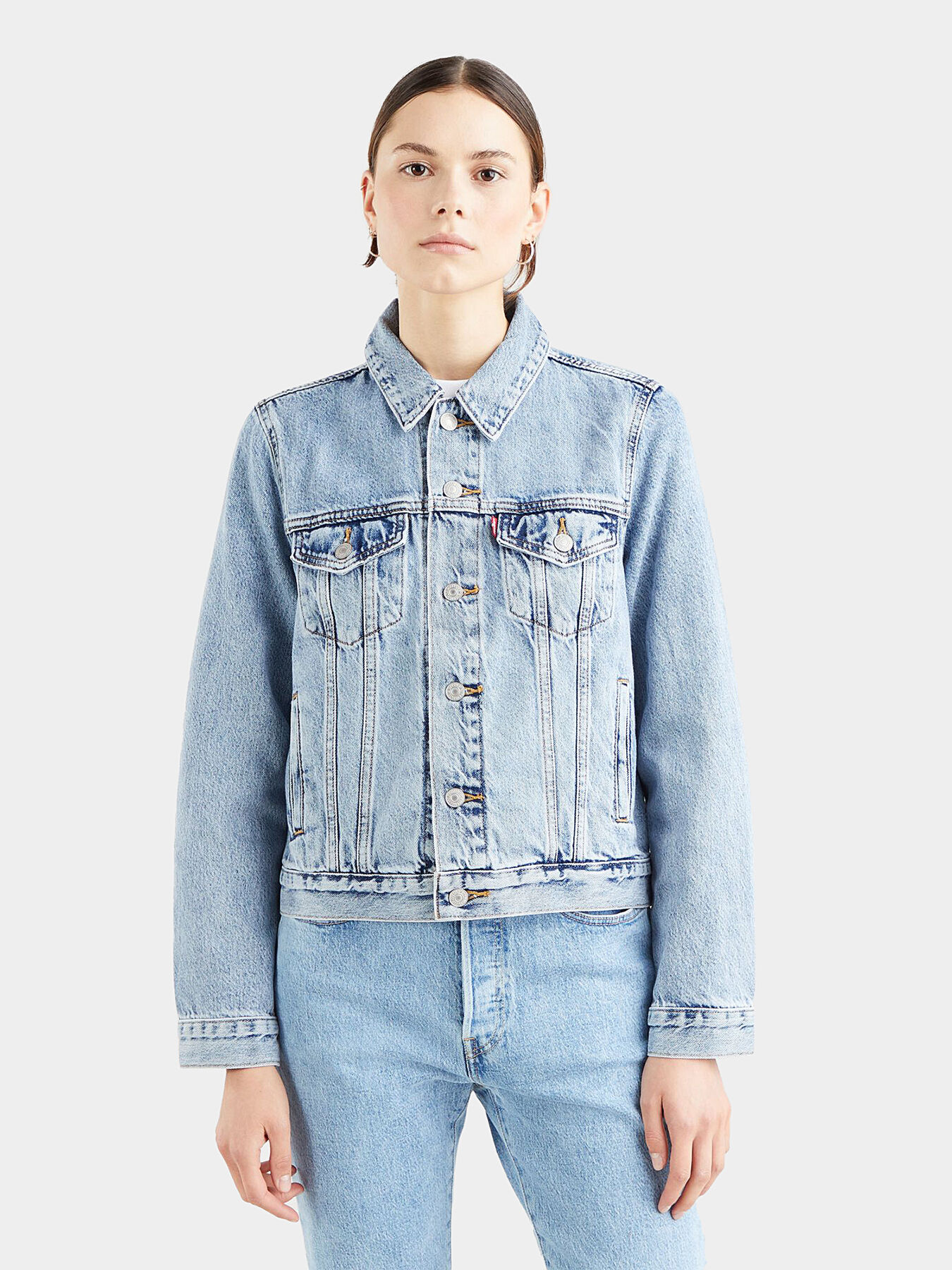 Levi's light blue denim jacket shop