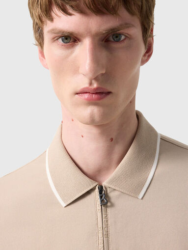 Polo shirt in beige - 4