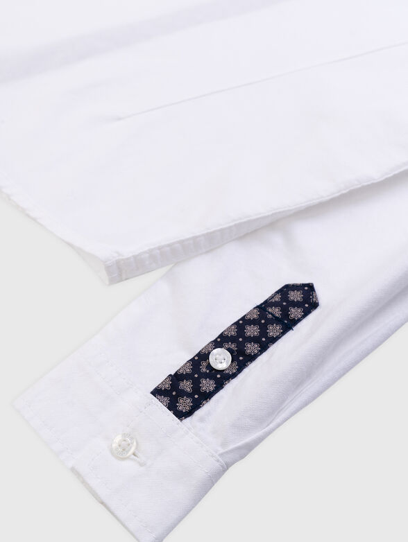 Oxford shirt with embroidered detail - 4