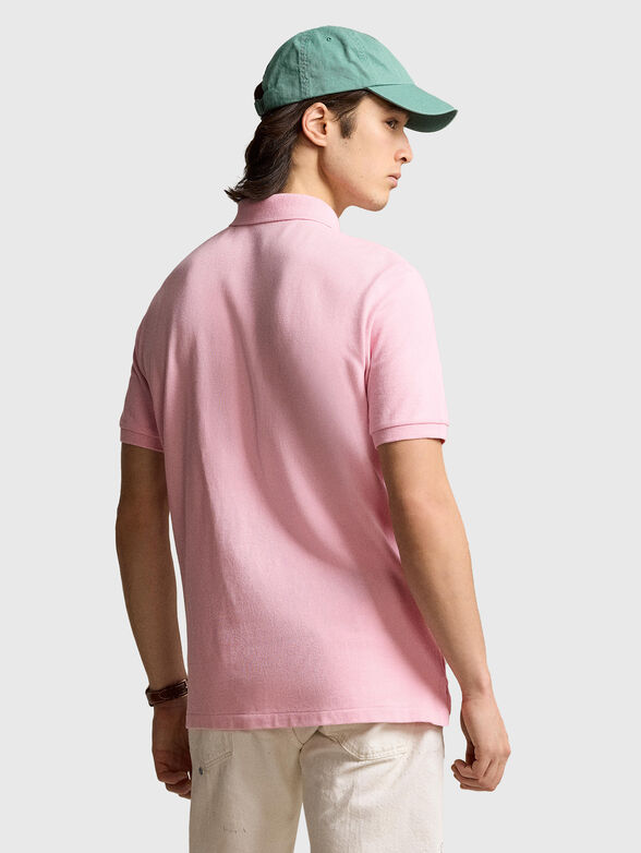 Cotton Polo-shirt in pink - 2