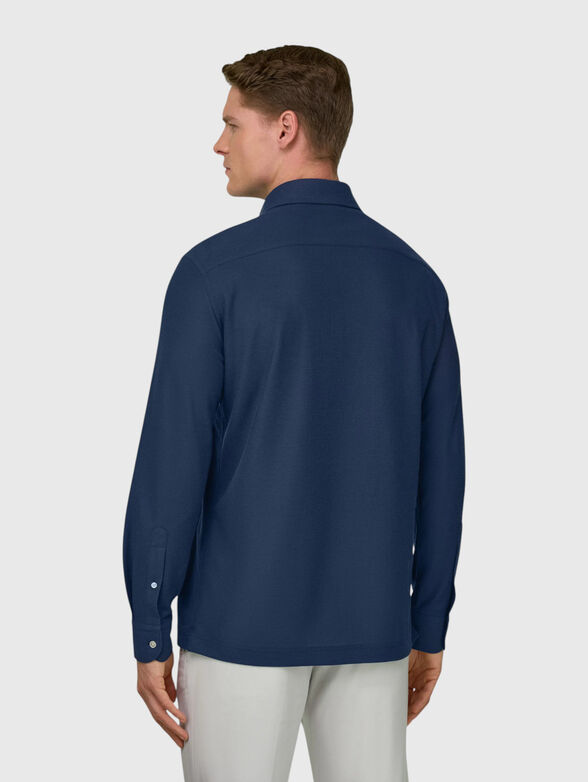 Cotton-blend polo shirt - 2