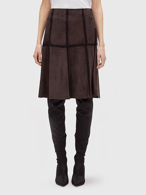 Suede midi skirt - 1
