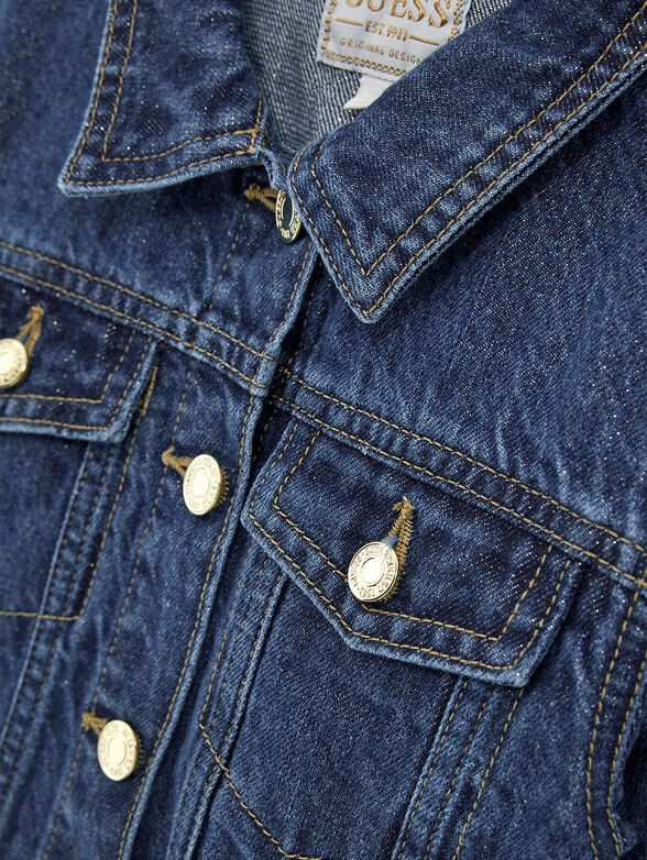 Lurex denim jacket - 4