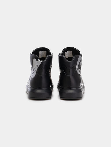 SALERNO High-top sneakers with maxi logo - 4