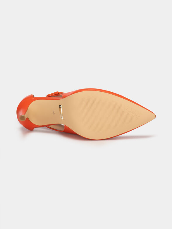 GABBI leather shoes with metal accent - 5