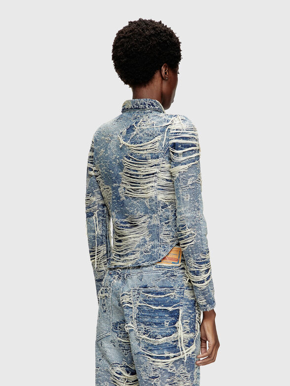 DE-MADELINE-FSG denim shirt with rips - 3