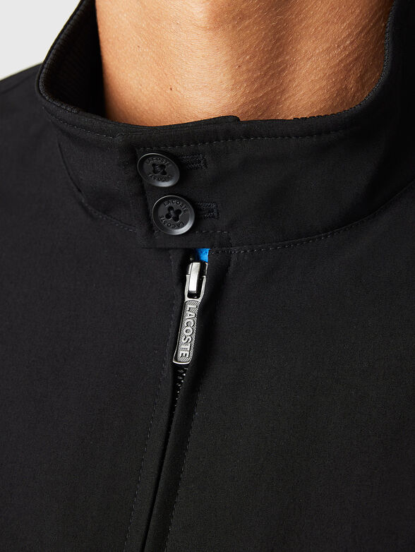 Beige jacket with logo detail - 3