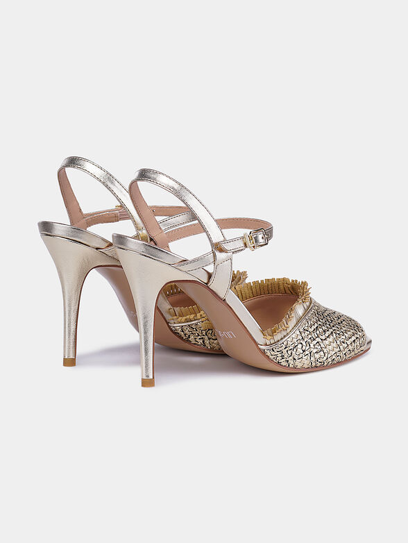 APRIL Fringed sandals with logo print - 2