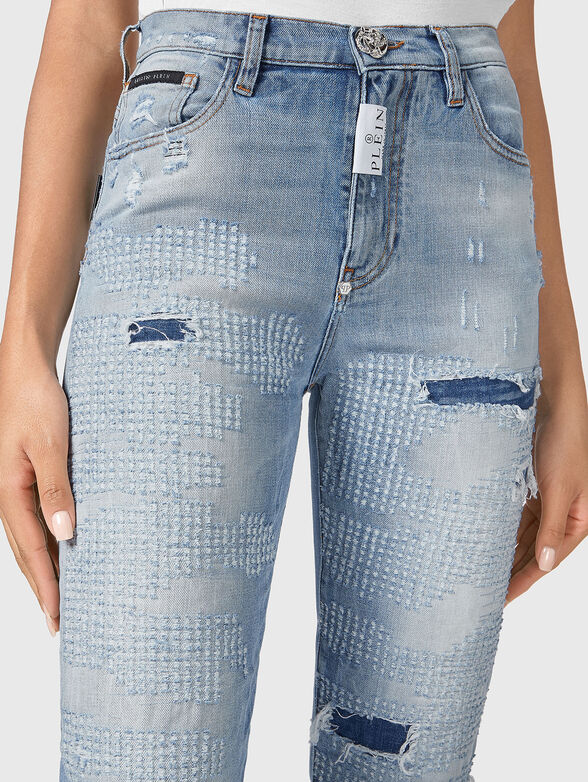 Cropped jeans with high waist - 3