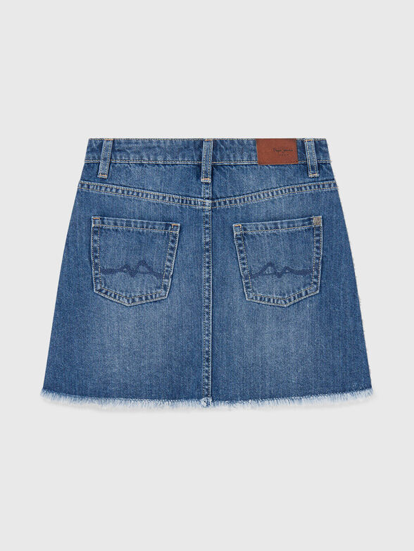 Mini denim skirt - 2