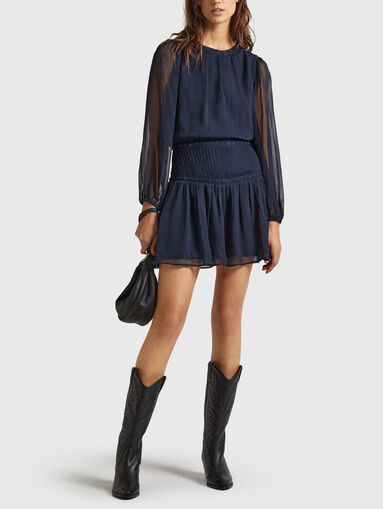CLEO dark blue mini dress - 5