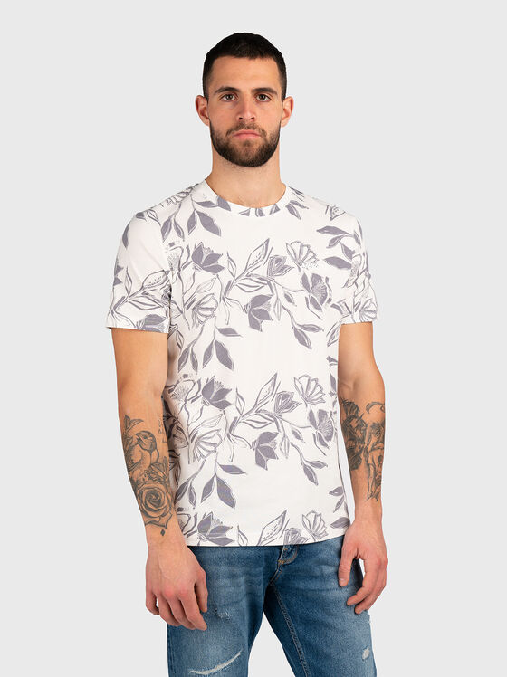 Тениска с флорален принт - 1