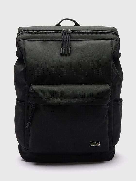 Black unisex backpack - 1