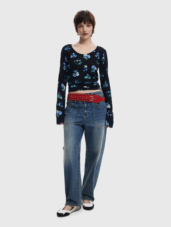 Slim sweater with print - 2