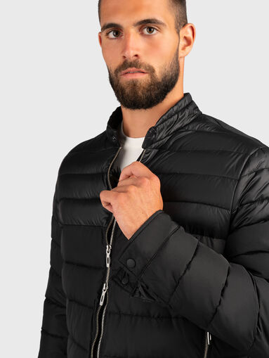 Black jacket with logo accent - 5