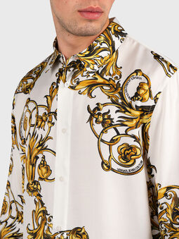 White shirt with baroque print - 4