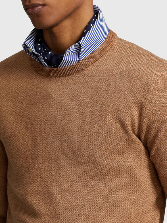 Wool sweater with embroidery  - 4