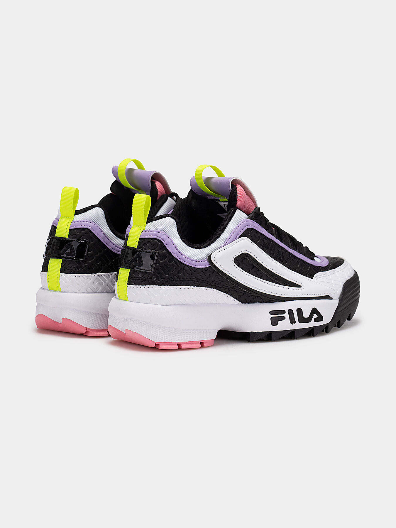 DISRUPTOR black sneakers with colorful accents brand FILA Globalbrandsstore en