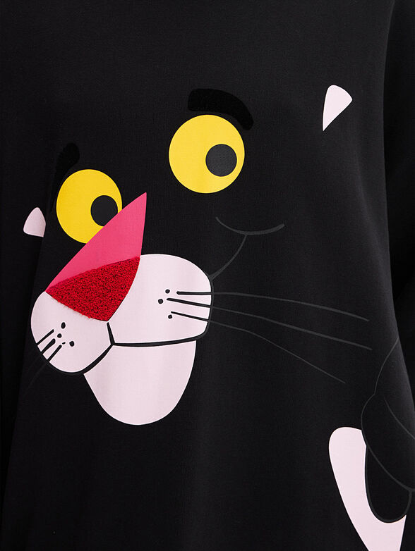 HELLO PINK PANTHER sweatshirt dress - 5