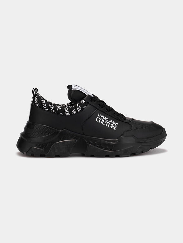 Black sneakers with logo - 1