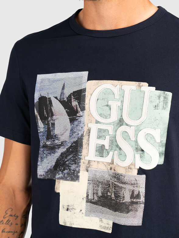 Slim T-shirt with print - 4