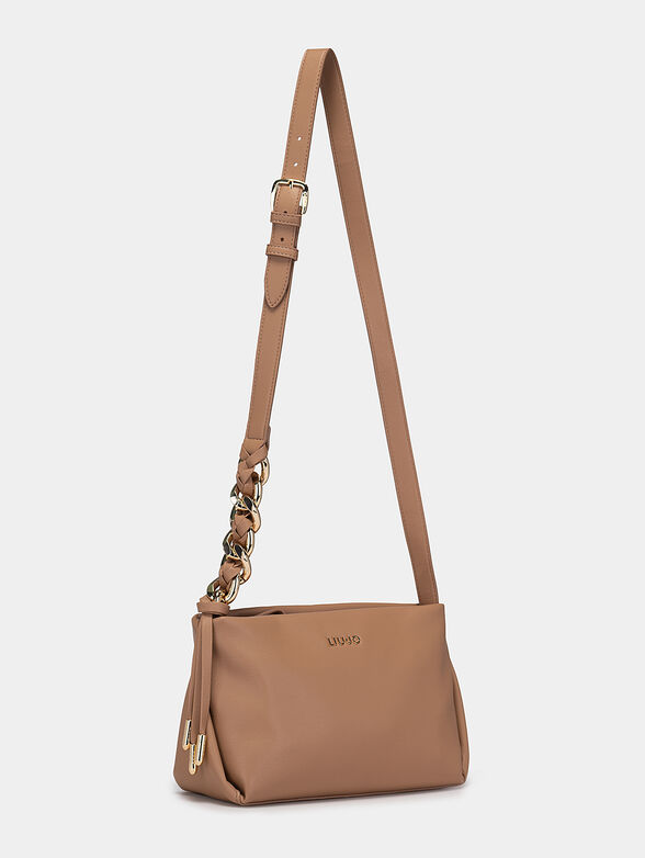 Crossbody bag with an accent chain on the strap - 2