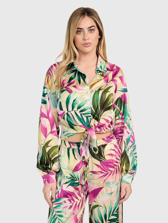 Shirt with floral print  - 0