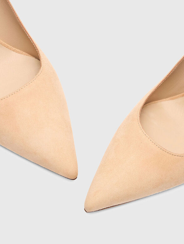 STUART POWER 85 beige high heeled shoes - 5