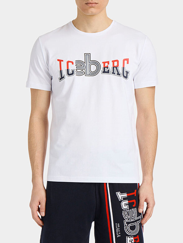 White T-shirt with logo - 1