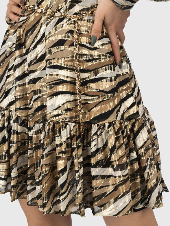 Silk blend mini dress - 4