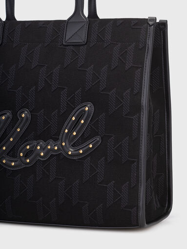K/SKUARE bag with monogram print - 4