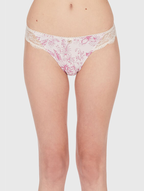 Lace bikini with print - 1
