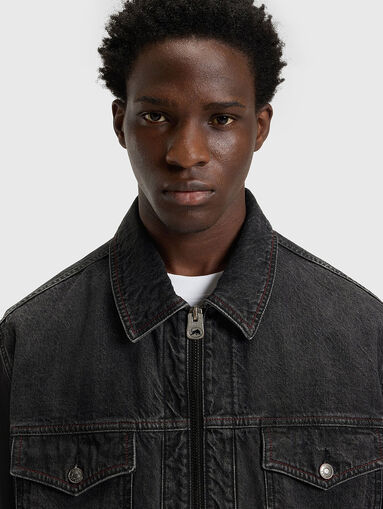 HUGO x RB denim jacket with lasered pattern - 4