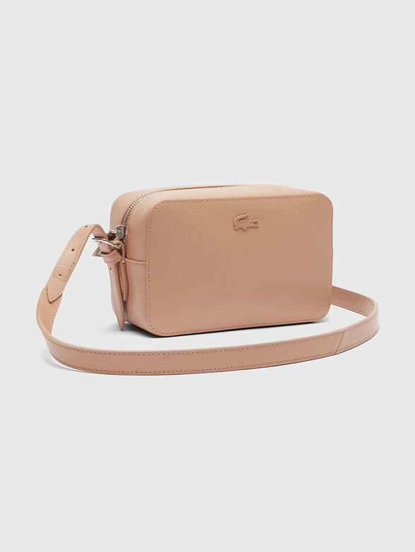 Leather crossbody bag with logo - 4