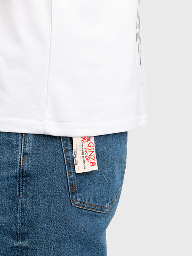 TS170 white T-shirt with contrast print - 2