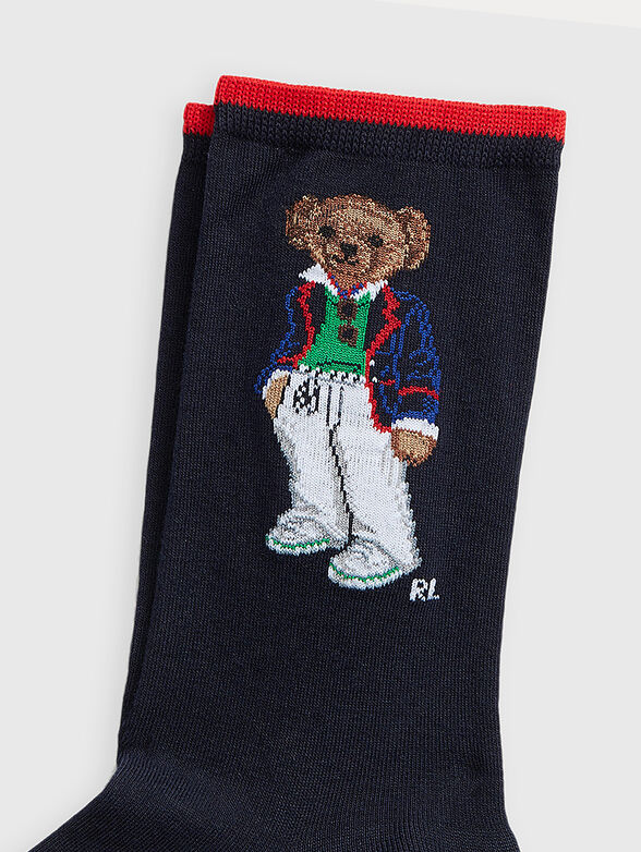 SPRING BEAR socks in dark blue - 2