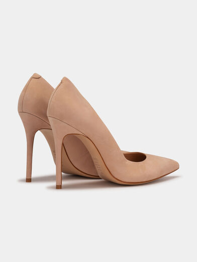 Heeled shoes in beige color - 3