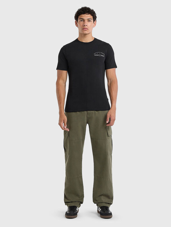 Cotton T-shirt with accent back - 4