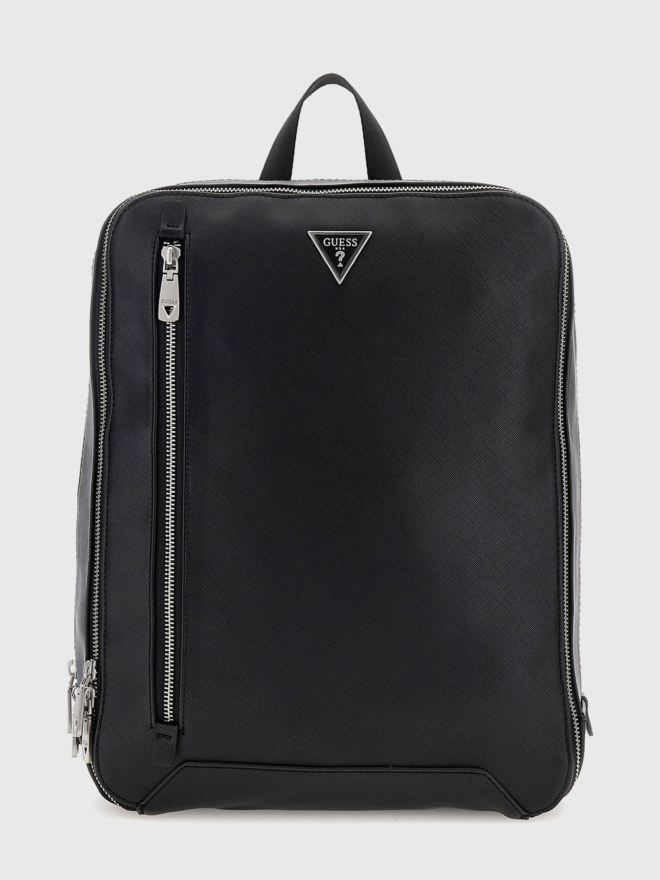 Zakaria Embossed Logo Satchel | GUESS Factory